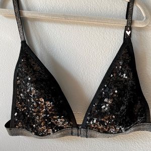 Black Sequined Bralette
